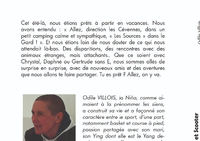 NOUVEAU !
3 enquêtes policières menées à bien par deux chats et un chien dignes des plus grands détectives privés, pour enfants à partir de 8  ans pour découvrir les Cévennes autrement

Ouvrage disponible chez EDILIVRE mon éditeur (livre papier et numérique), AMAZON, FNAC, CHAPITRE.COM … chez votre libraire sur commande et nouveau, possible livraison à domicile !